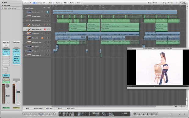 How to pose Logic tracks